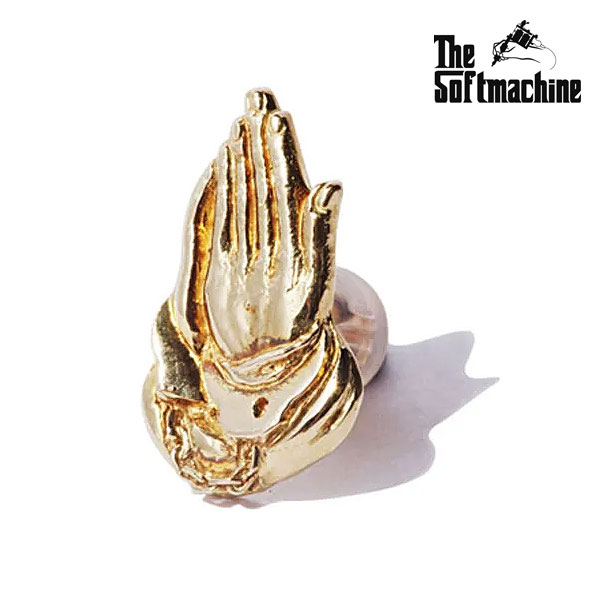 【受注生産商品 (3週間～1ヶ月)】 ソフトマシーン SOFTMACHINE PRAY PIERCE -K18- soft-prayprcg メンズ ピアス 送料無料 キャンセル不可
