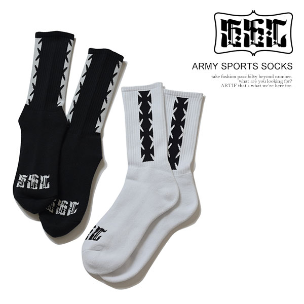 サーフスケートキャンプ SSC × THE NEST PROVIDES ARMY SPORTS SOCKS ssc-ncross メンズ ソックス 靴下 ハイソックス スケーターソックス クルーソックス THE NEST PROVIDES