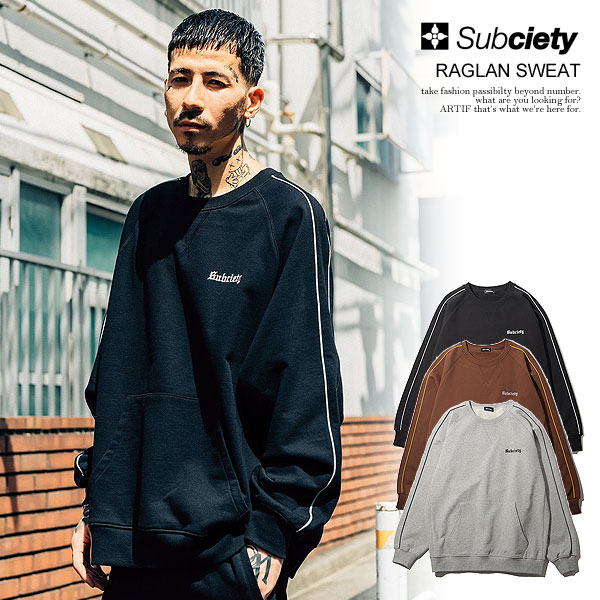 30OFF SALE Z[ TuTGeB SUBCIETY RAGLAN SWEAT 105-31493 subciety Y XEFbg g[i[ O  Xg[g