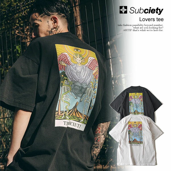 30％OFF SALE セール サブサエティ SUBCIETY Lovers tee 150-40001 subciety メンズ Tシャツ 半袖 ヘビーオンス ボックスシルエット 送料無料 ストリート