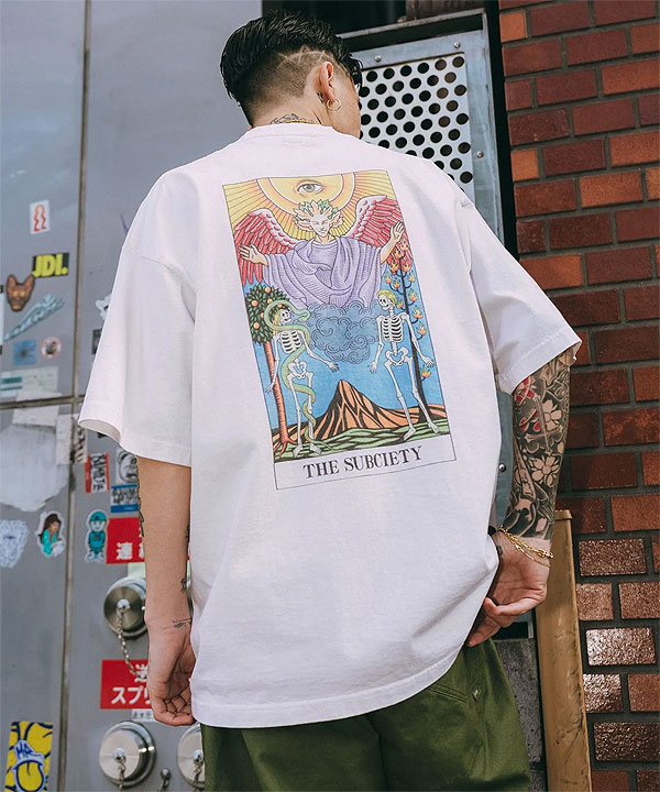 30％OFF SALE セール サブサエティ SUBCIETY Lovers tee 150-40001 subciety メンズ Tシャツ 半袖 ヘビーオンス ボックスシルエット 送料無料 ストリート