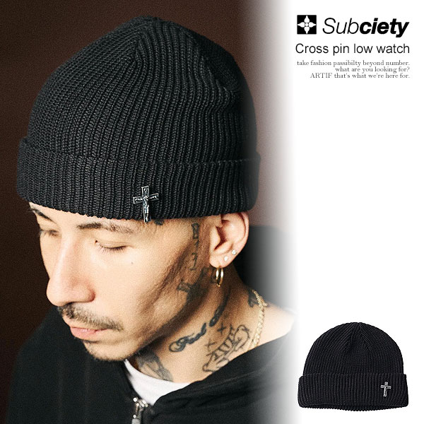 サブサエティ SUBCIETY Cross pin low watch 153-86225 subciety メンズ ニットキ...