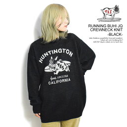 エンドレスサマー The Endless Summer TES RUNNING BUHI JQ CREWNECK KNIT -BLACK- as-23774301b メンズ ニット セーター クルーネック 送料無料 ストリート