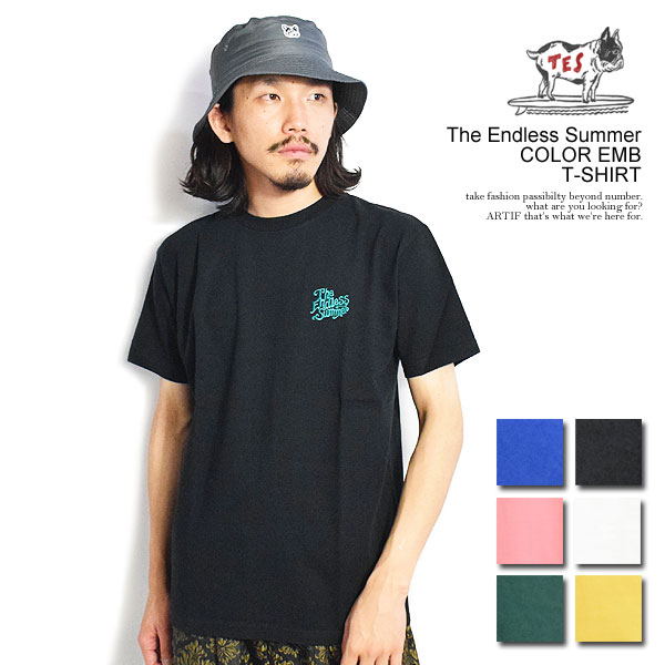 GhXT}[ The Endless Summer The Endless Summer COLOR EMB T-SHIRT fh-23574313 Y TVc  TES USRbg  Xg[g