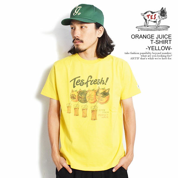 GhXT}[ The Endless Summer TES ORANGE JUICE T-SHIRT -YELLOW- fh-23574365y Y TVc  TES USRbg  Xg[g