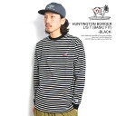 エンドレスサマー The Endless Summer HUNTINGTON BORDER L/S T (BASIC FIT) -BLACK- fh-23774319b メンズ Tシャツ 長袖 ロンT ボーダー 送料無料 ストリート