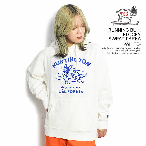 GhXT}[ The Endless Summer TES RUNNING BUHI FLOCKY SWEAT PARKA -WHITE- fh-23774339w Y p[J[ vI[o[  Xg[g