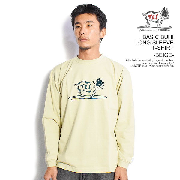 GhXT}[ The Endless Summer TES BASIC BUHI LONG SLEEVE T-SHIRT -BEIGE- fh-23774343bg Y TVc  T  Xg[g