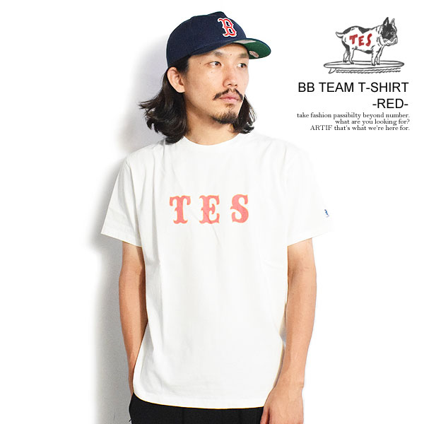 エンドレスサマー The Endless Summer TES BB TEAM T-SHIRT -RED- ft-23574361r メンズ Tシャツ 半袖 TES USコットン 送料無料 ストリート