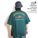 GhXT}[ The Endless Summer TES CAR CLUB EMB BIG T-SHIRT -B.GREEN- c-24574304g Y TVc  TES rbOTVc  Xg[g