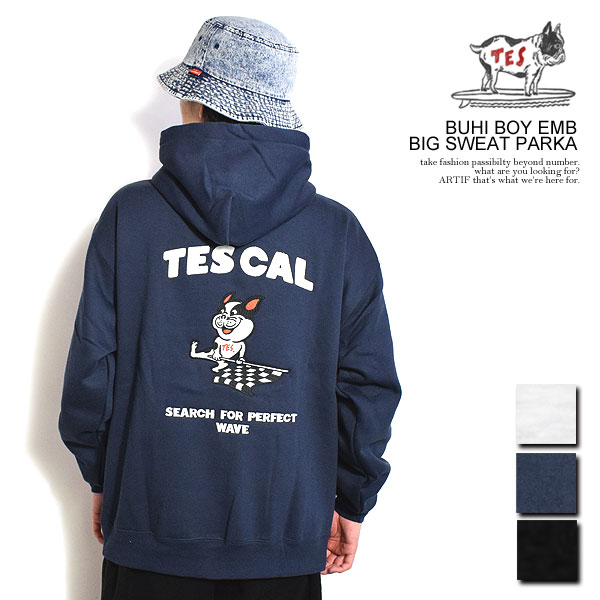 エンドレスサマー The Endless Summer TES BUHI BOY EMB BIG SWEAT PARKA c-24774302 メンズ パーカー プルオーバー ブヒ サーフ 送料無料 ストリート