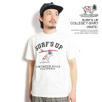 エンドレスサマー The Endless Summer SURF'S UP COLLEGE T-SHIRT -WHITE- fh-24574316w メンズ Tシャツ 半袖 TES USコットン 送料無料 ストリート