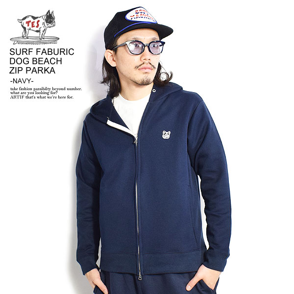 GhXT}[ The Endless Summer TES SURF FABURIC DOG BEACH ZIP PARKA -NAVY- fh-2374311 fB[X Y p[J[ Wbvp[J[ XEFbg   Xg[g   JWA t@bV C tes