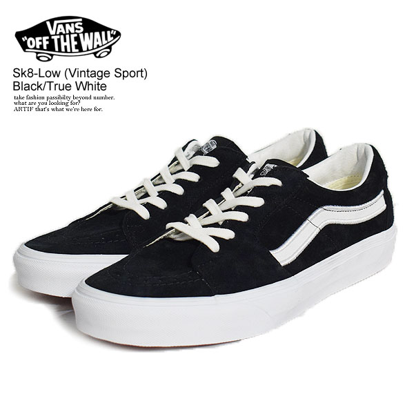 バンズ VANS Sk8-Low (Vintage Sport) Black/True White vn0a4uukb7s レディース メンズ スニーカー 靴 シューズ スケートロー ヴァンズ 送料無料 ストリート おしゃれ かっこいい カジュアル ファッション vans ヴァンズ 正規品 正規取扱店