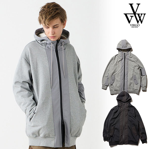 ヴァルゴウェアワークス VIRGOwearworks URBAN SHADOW ZIP HOODIE vg-swt-168 メンズ パーカー 送料無料