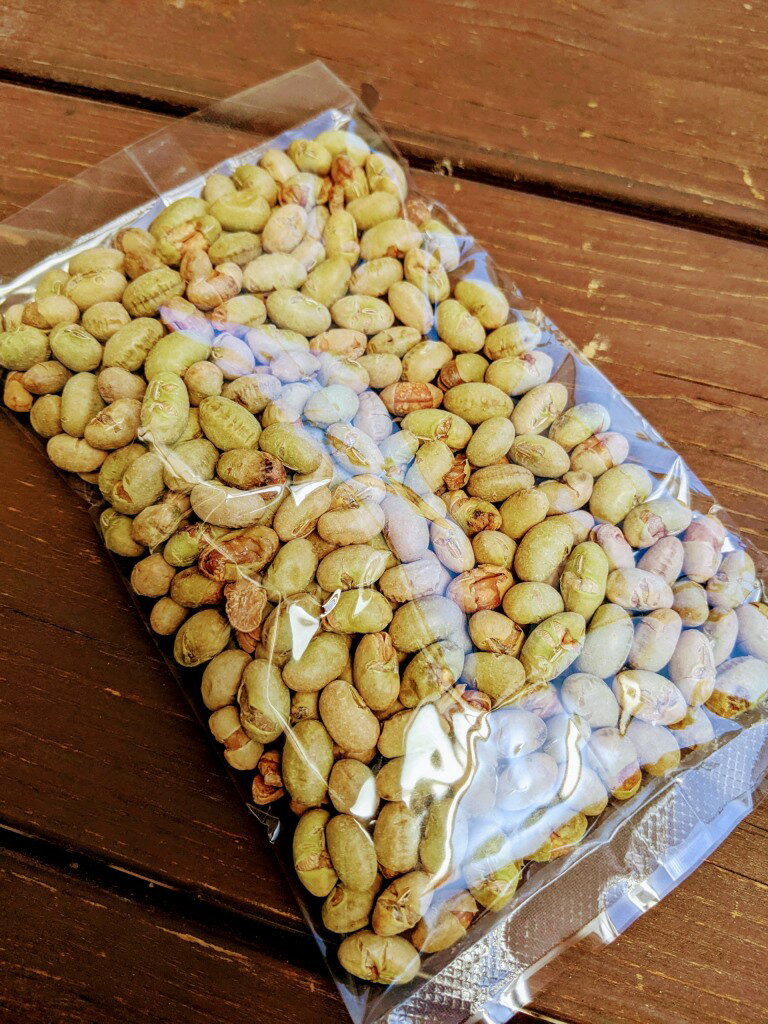 自然栽培大豆の豆菓子（素焼き）100グラムx3袋セット