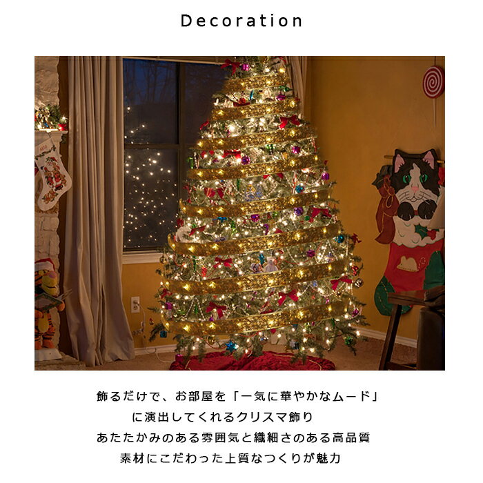 クリスマス リボン クリスマスツリー飾り DIY用 手芸 電飾リ 電池式 ライト 発光リボン オーナメント クリスマスツリー 飾り 雰囲気 ロマンチック プレゼント ラッピング クリスマス 結婚式 お祝い日 正月 デコレーション 室内 3