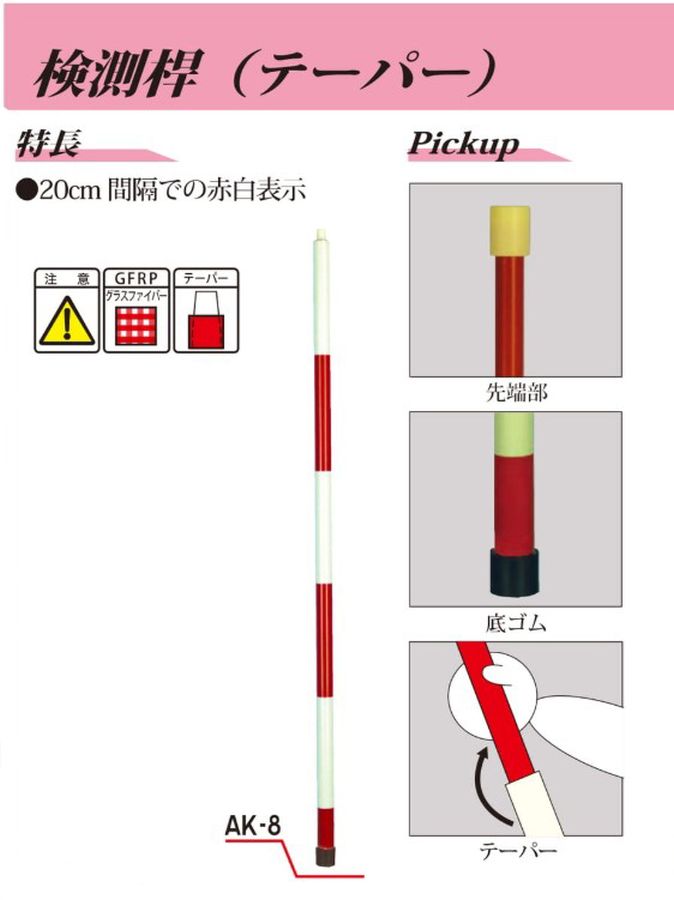  ポリグラス検測桿AK-88m8段