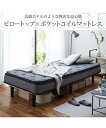 ベッド ふかふかな寝心地 ポケットコイル 脚付き マットレス グレー/ホワイト シングル 一体型 1人暮らし ニッセン nissen