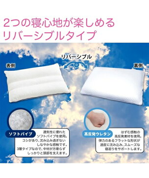 枕 MOKUMO Pillow Compagno しっかりタイプ パイプタイプ×高反発ウレタン 年中 しっかりタイプ ピロー43×63cm ニッセン