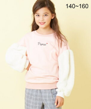 アウター キッズ モコモコ袖ボアトレーナー（女の子 子供服・ジュニア服） 秋 トレーナー トップス 小学生 高学年 女児 身長140/150/160cm ニッセン