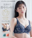 ブラジャー 脇背中高いフルカップブラジャー（リッチフラワー柄）（日本製レース）（トリンプ） ニッセン nissen