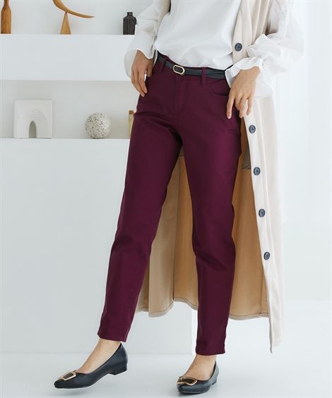 MARNI/ハイウエストストレートパンツ/赤￼￼/ワイドパンツ/レッド MARNI/ハイウエストストレートパンツ/赤￼￼/ワイドパンツ/レッド