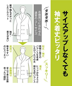 ポロシャツ 大きいサイズ カジュアル メンズ MR.VAN ミスターバン 長袖 袖 丈短めサイズ トップス ディープレッド/紺/白/杢グレー L/LL/3L/4L/5L ニッセン nissen