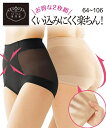 【店内全品対象★25%OFFクーポン配布中★先着1,200名限定 5/23 20時開始】ガードル レディース パワーネット 脚口楽ちん ショート 2枚組 黒 ミルクティベージュ ウエスト76/82cm インナー 女性 補整下着 ニッセン nissen(4)