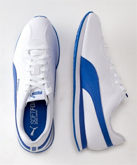 スニーカー メンズシューズ プーマ 靴 Turin II メンズ プーマブラック/プーマブラック/プーマホワイト/パレスブルー/プーマホワイト/プーマブラック 25〜29cm ニッセン nissen