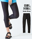 【店内全品対象★25%OFFクーポン配布中★先着1,000名限定 11/4 20時開始】水着 ラッシュ レギンス 9分丈 男の子 女の子 黒 身長100〜160...