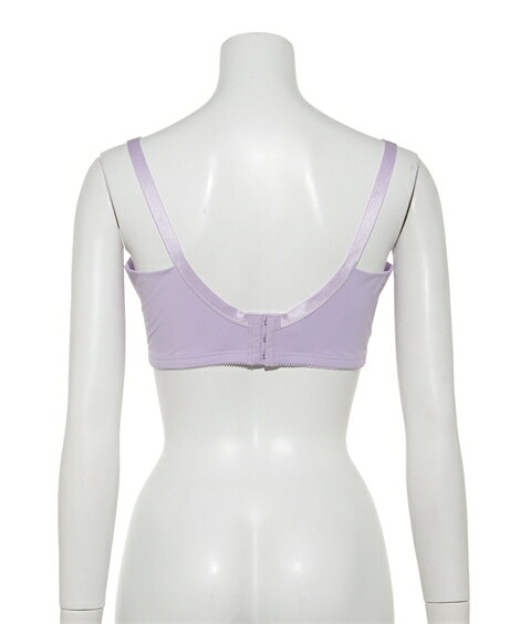 ブラジャー ワイヤー入り レディース 小花柄 3/4カップ オフホワイト/パープル D90〜H105 ニッセン nissen