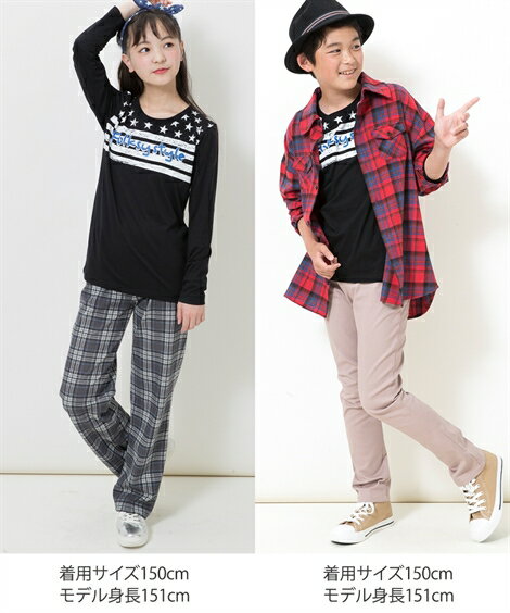 Tシャツ カットソー もっとゆったりサイズ プリント 子供服 男の子 女の子 ジュニア服 カーキ ロゴ柄 /チャコール杢 ビッグロゴ柄 /ネイビー杢 星柄 /黒 星柄 /赤杢 カレッジ柄 身長140/150/160cm ニッセン nissen