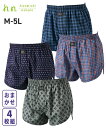 福袋 メンズ トランクス ヒロミチナカノ おまかせ 前ボタン開き 4枚組 M/L/LL ニッセン n ...