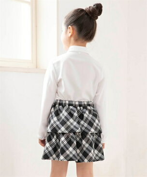スーツ フォーマル キッズ 女の子 卒園 入学 3点セット ジャケット + ブラウス スカート 子供服 ネイビー+ブルー+ベージュ系/ブラック+ホワイト+ブラック系 身長115/120/130cm ニッセン nissen