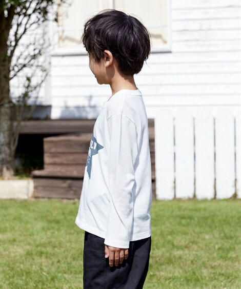 トップス・チュニック 綿100％　選べるプリント長袖Tシャツ（男の子・女の子 子供服・ジュニア服） ニッセン nissen