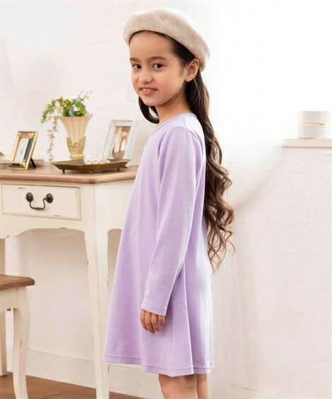 ワンピース キッズ 女の子 ポケット付 Aライン 子供服 ジュニア ミント系花柄/ラベンダー/赤系小花柄 身長140/150/160cm ニッセン nissen