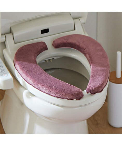 便座シート 極厚 クッション ふんわり ネイビー/ピンク/ブラウン/ベージュ トイレ おしゃれ かわいい ニッセン nissen