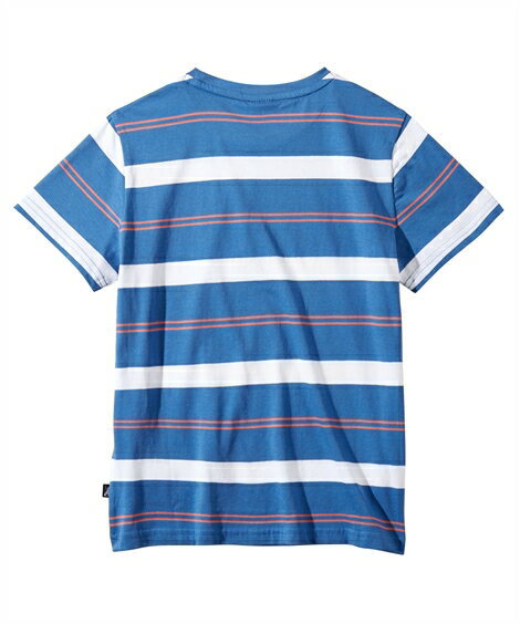 スポーツウェア トップス キッズ puma プーマ ボーダー 半袖 Tシャツ 男の子 女の子 子供服 ジュニア服 オレンジ/ブラック/ブルー 身長130/140/150/160cm ニッセン nissen