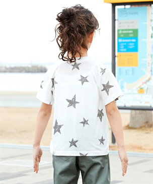 Tシャツ カットソー キッズ 総柄 プリント 2枚組 男の子 女の子 子供服 ジュニア服 黒系+オフホワイト系/杢グレー系+スモーキーブルー系 身長140/150/160cm ニッセン nissen