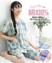 パジャマ 上下セット レディース 綿100% さらり 気持ちいい サッカー 半袖 S/M/L ニッセン nissen