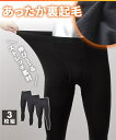タイツ メンズ あったか裏起毛 前開き 9分丈 3枚組 冬 M/L/LL ニッセン nissen