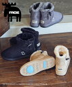 ブーツ レディース moz トグル付 ムートン調 グレー/黒 22.0〜22.5/23.0〜23.5/24.0〜24.5/25.0〜25.5cm シューズ ニッ...
