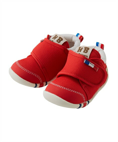 靴 ベビー ミキハウス ホットビスケッツ ファースト シューズ 紺/赤/白 11.5/12/12.5/13 ニッセン nissenのサムネイル