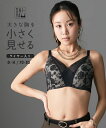 ブラジャー ワイヤー入り レディース グラマーサイズ 横胸すっきり Vライン ブラック E70〜F85 インナー 女性 ニッセン nissen