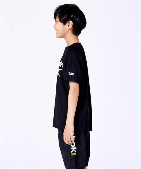 Tシャツ キッズ リーボック ラッシュ 男の子 女の子 グリーン/ブラック 身長130/140/150/160/170cm ニッセン nissen