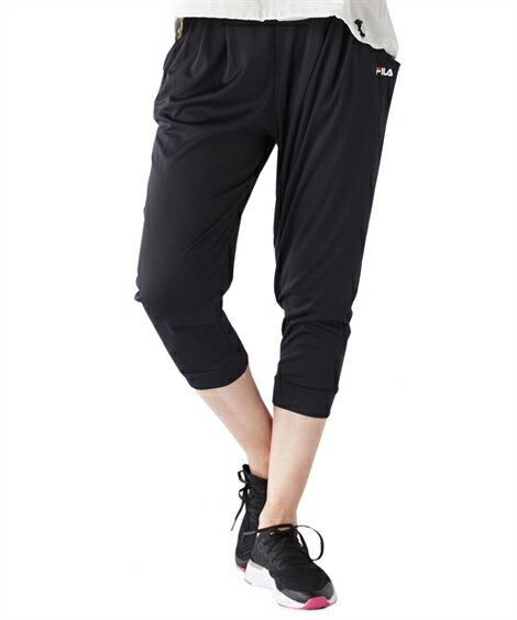 水着 大きいサイズ レディース FILA 水陸両用 ロング パンツ ダークグレー/ブラック 3L/4L/5L ニッセン nissen