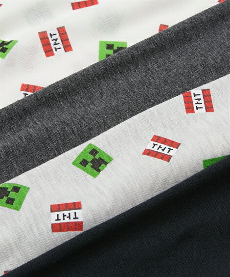 パジャマ キッズ MINECRAFT マインクラフト メッシュ 天竺 半袖 男の子 女の子 子供服 ジュニア服 グリーン＋グレー/ブラック＋ブラック 身長130/140/150/160cm ニッセン nissen