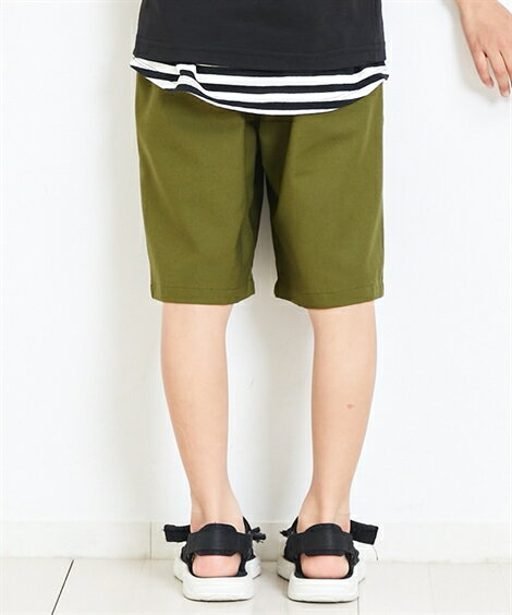 パンツ キッズ ハーフ 男の子 女の子 子供服 ジュニア服 カーキ/ブラック/ブルーグレー系総柄/ベージュ系総柄 身長100/110/120/130cm ニッセン nissen