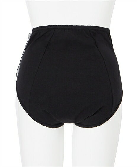 産褥ショーツ マタニティ ショーツ ママ 産後 帝王切開対応 全開できる 産褥 2枚組 黒 杢グレー/杢ネイビー ボーダー LL〜3L/3L〜4L 産じょく インナー 下着 ニッセン nissen 3